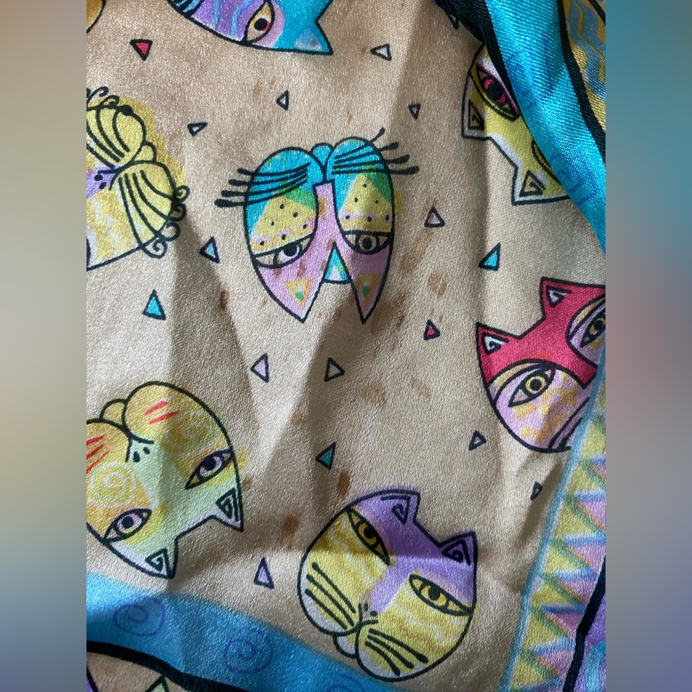 Laurel Burch 100% Silk Scarf - Picture 3 of 9